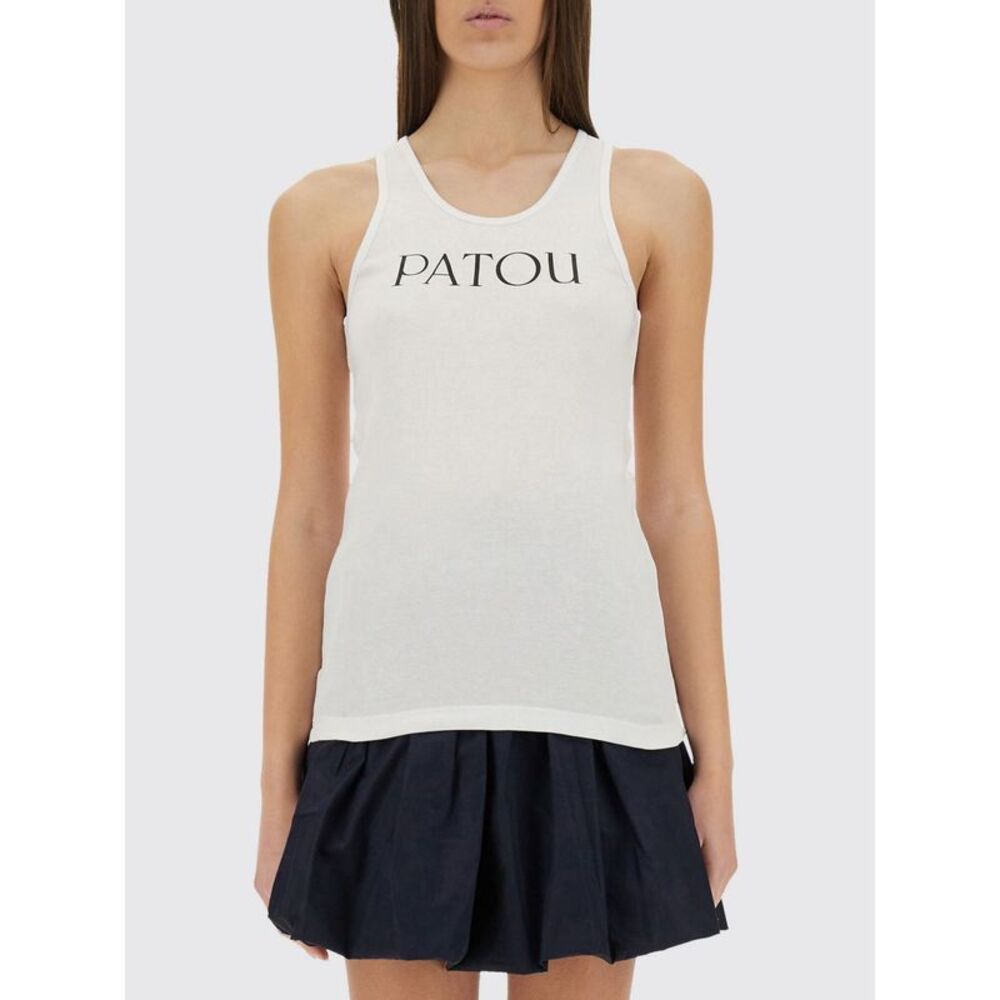 Patou Women Patou Basic Cotton Tank Top With Logo